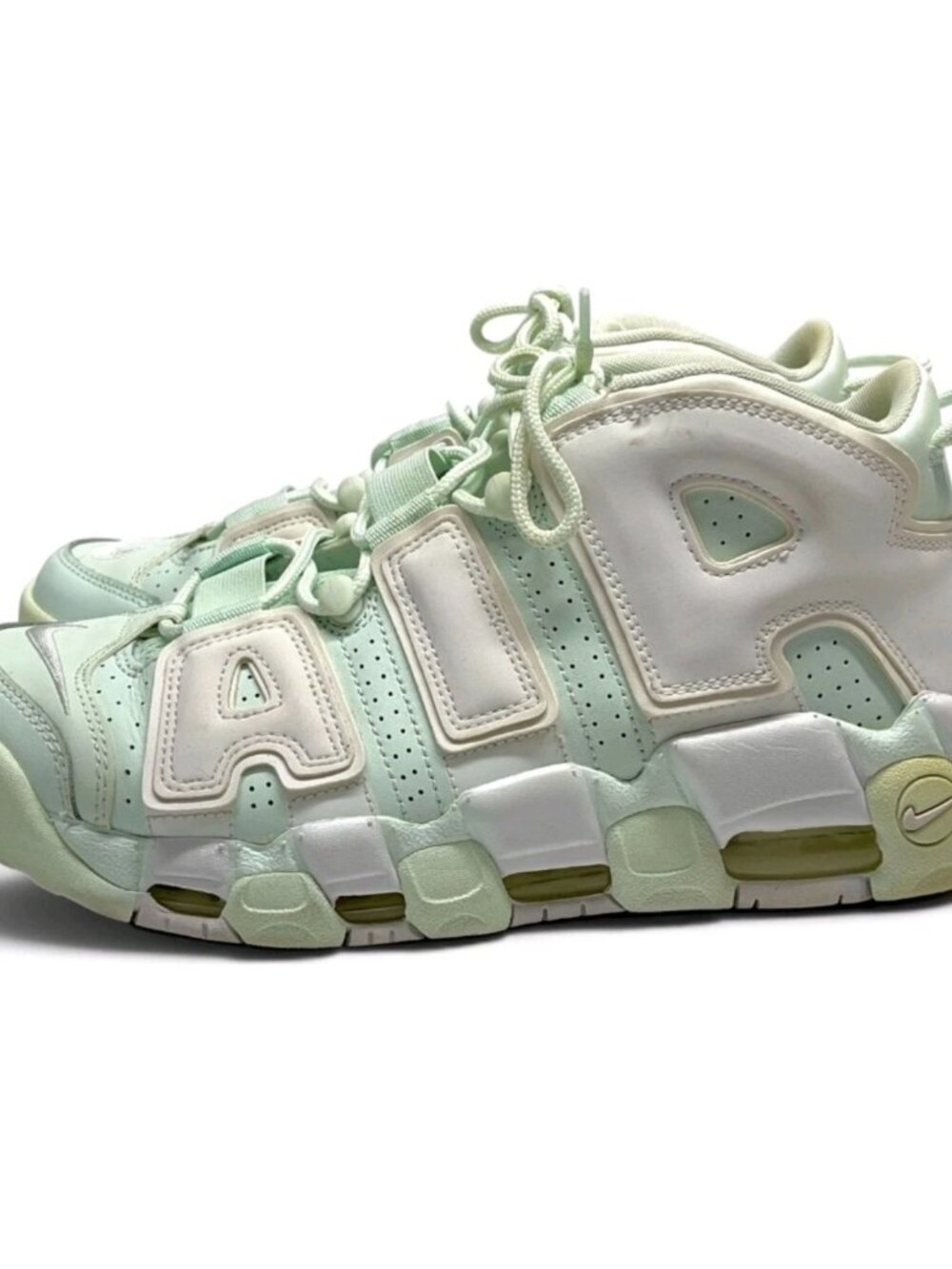 Nike Air More Uptempo Barely Green Women's Size 9.5